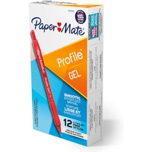 Paper Mate Profile 0.7mm Gel Pen 12-Pack for $7