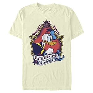 Disney Men's Characters Sailor Donald Flash T-Shirt, Cream, XX-Large for $14