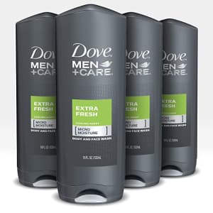 Dove Men+Care 18-oz. Body & Face Wash 4-Pack for $26
