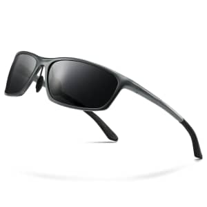 Sungait Men's Classic Rectangle Polarized Sunglasses for $9