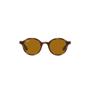 Ray-Ban Kids' RJ9161S Round Sunglasses, Rubber Havana/Brown, 41mm for $77