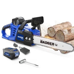 Wild Badger Power 40V 16" Cordless Electric Chainsaw: $143 w/ Prime