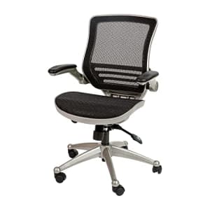 Flash Furniture Mid-Back Transparent Black Mesh Executive Swivel Office Chair with Graphite Silver for $165