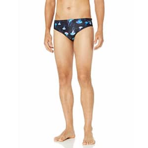 Speedo Men's Swimsuit Brief Endurance Lite Turnz Printed - Manufacturer Discontinued for $42