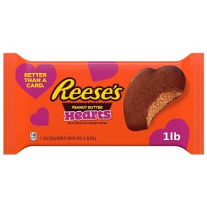 Reese's Peanut Butter Hearts 1-lb. Pack for $12