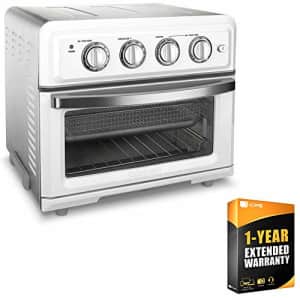Cuisinart TOA-60W Convection Toaster Oven Air Fryer with Light White Bundle wtih 1 Year Extended for $190