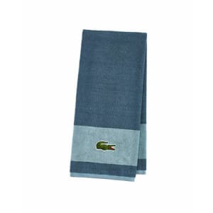 Lacoste Match Towels, 30x52, Dark Teal for $37
