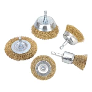 Amazon Basics 5-Piece 1/4" Wire Brush Set for $11 Amazon Basics 5-Piece 1/4" Wire Brush Set for $11
