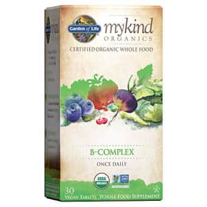 Garden of Life Mykind Organics Vitamin B Complex Once Daily, 30 Tablets, Vegan B Complex Vitamins for $24