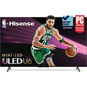 Hisense U6 Series 75U6K 75" 4K HDR ULED UHD Smart TV for $648