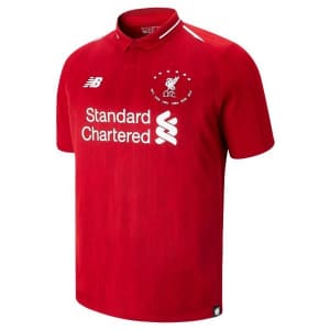 New Balance Men's LFC 6 Times 18/19 Home Jersey for $20
