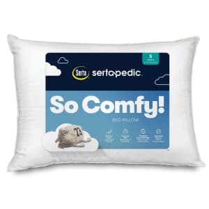 Serta So Comfy Standard Bed Pillow for $6