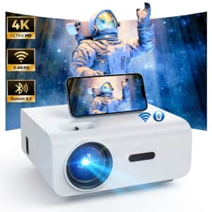 Groview 1080p Projector w/ Bluetooth and 100" Screen for $91 Groview 1080p Projector w/ Bluetooth and 100" Screen for $91