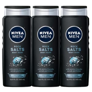 Nivea Men 16.9-oz. Deep Rock Salts Body Wash 3-Pack for $10 via Sub & Save