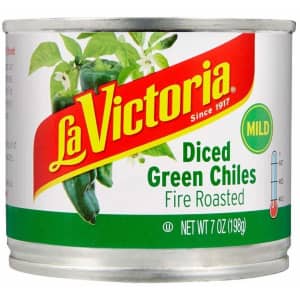 La Vitoria 7-oz. Fire Roasted Diced Green Chiles for $2.97 via Sub & Save
