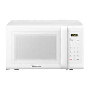 Magic Chef 0.9 Cu. Ft. 900W White Countertop Microwave Oven for $128