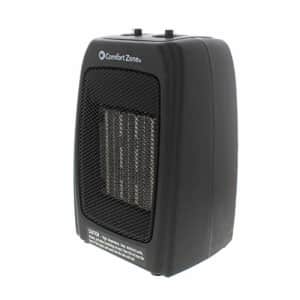 Comfort Zone CZ442 Heater/Fan, Ceramic W/Thermo & Fan, Black for $50