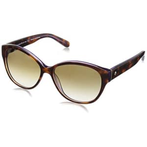 Kate Spade New York Women's Kiersten 2 Oval Sunglasses, Purple Tortoise, 56 mm for $95