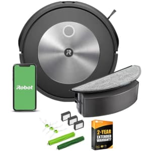 iRobot j517020 Roomba Combo j5 Robot Vacuum & Mop with Smart Mapping Bundle with 2 YR CPS Enhanced for $379