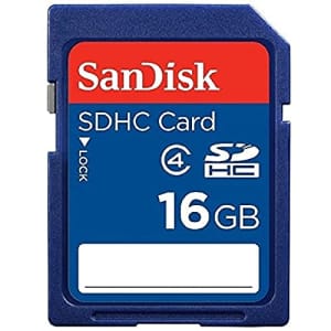 SanDisk 16GB Class 4 SDHC Flash Memory Card - 2 Pack SDSDB2L-016G-B35 Retail Package for $13 SanDisk 16GB Class 4 SDHC Flash Memory Card - 2 Pack SDSDB2L-016G-B35 Retail Package for $13