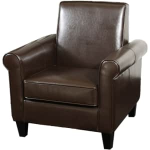 Christopher Knight Home Freemont Bonded Leather Club Chair for $177 Christopher Knight Home Freemont Bonded Leather Club Chair for $177