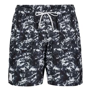 Under Armour Men's Standard Swim Trunks, Shorts with Drawstring Closure & Elastic Waistband, Black for $38