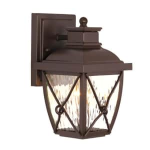 Home Decorators Collection Springbrook 10" 1-Light Outdoor Wall-Mount Lantern Sconce for $35 Home Decorators Collection Springbrook 10" 1-Light Outdoor Wall-Mount Lantern Sconce for $35