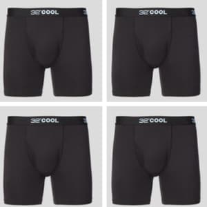 32 Degrees Men's Cool Boxer Briefs 4-Pack for $16