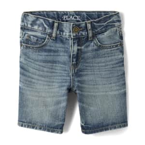 The Children's Place Boys' Denim Shorts, Penn Wash, 8 for $16