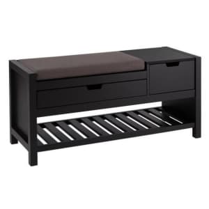 Home Decorators Collection Cushioned Entryway Bench w/ Concealed Storage for $168