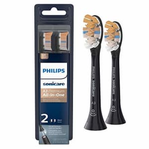 Philips Sonicare Genuine A3 Premium All-in-One Replacement Toothbrush Heads, 2 Brush Heads, Black, for $26 Philips Sonicare Genuine A3 Premium All-in-One Replacement Toothbrush Heads, 2 Brush Heads, Black, for $26