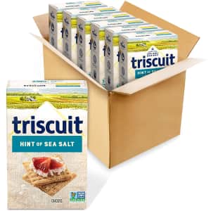Nabisco Triscuit 8.5-oz. Whole Grain Wheat Crackers 6-Pack for $10 Nabisco Triscuit 8.5-oz. Whole Grain Wheat Crackers 6-Pack for $10