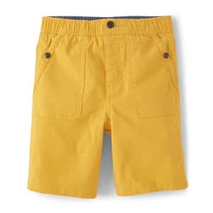 Gymboree,Boys,and Toddler Twill Chino Shorts,Gold,6 for $6