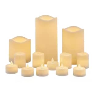Hampton Bay 13-Piece Outdoor LED Candle Set for $8