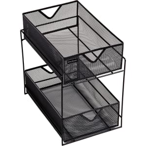 Mind Reader 2-Tier Mesh Storage Basket Organizer for $15