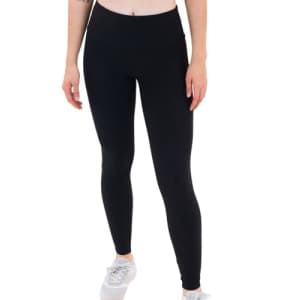 Spalding Women's Activewear High Waisted Polyester Ankle Legging, Black, 3X for $11