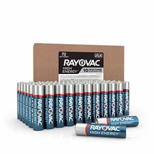54 Battery Count Rayovac AA & AAA Batteries Combo Pack 24 AAA Batteries and 30 AA Batteries 