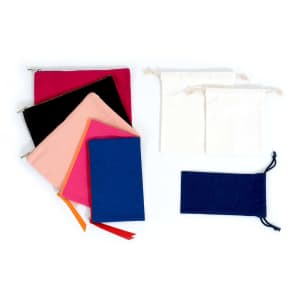 Multi-Use Drawstring Bag and Zippered Fabric Bag 8-Pack for $10