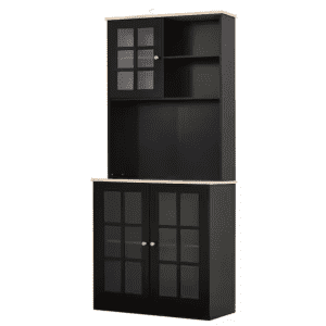 Homcom 5-Shelf Kitchen Storage Pantry w/ Microwave Shelf for $162