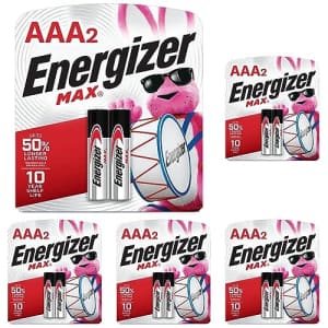 Energizer MAX Alkaline Batteries AAA 10 Pack for $20