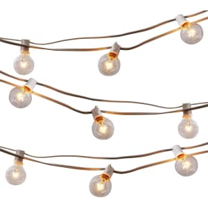 Energetic Lighting 25-Foot Dimmable Outdoor String Lights for $16