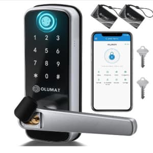 Olumat Keyless Entry Smart Fingerprint Door Lock for $48