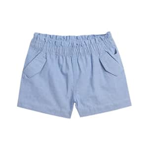 Nautica Girls' Pull-On Lightweight Chambray Shorts, XLT Chambray, 2T for $9