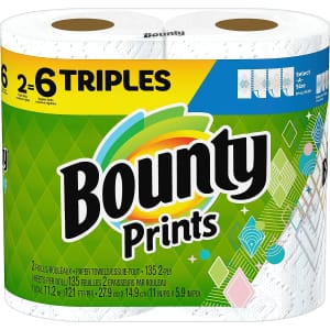 Bounty Select-A-Size Paper Towels 6-Pack for $7