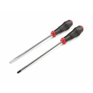 TEKTON High-Torque Chrome Blade Screwdriver Set, 2-Piece (#2, 1/4 in.) | DRV43010 for $16