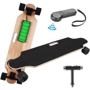 Elifine 35.4" Electric Skateboard w/ Remote for $236