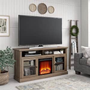 Ameriwood Home Chicago 65" Fireplace TV Stand for $315 Ameriwood Home Chicago 65" Fireplace TV Stand for $315