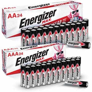 Energizer MAX AA & AAA Batteries 48-Pack for $26