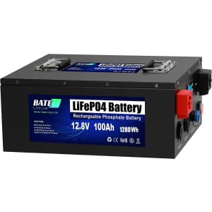 12v 100aH Lithium Ion LifePO4 Battery Pack for $228