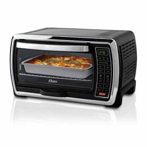 Oster Toaster Oven | Digital Convection Oven, Large 6-Slice Capacity, Black/Polished Stainless for $158